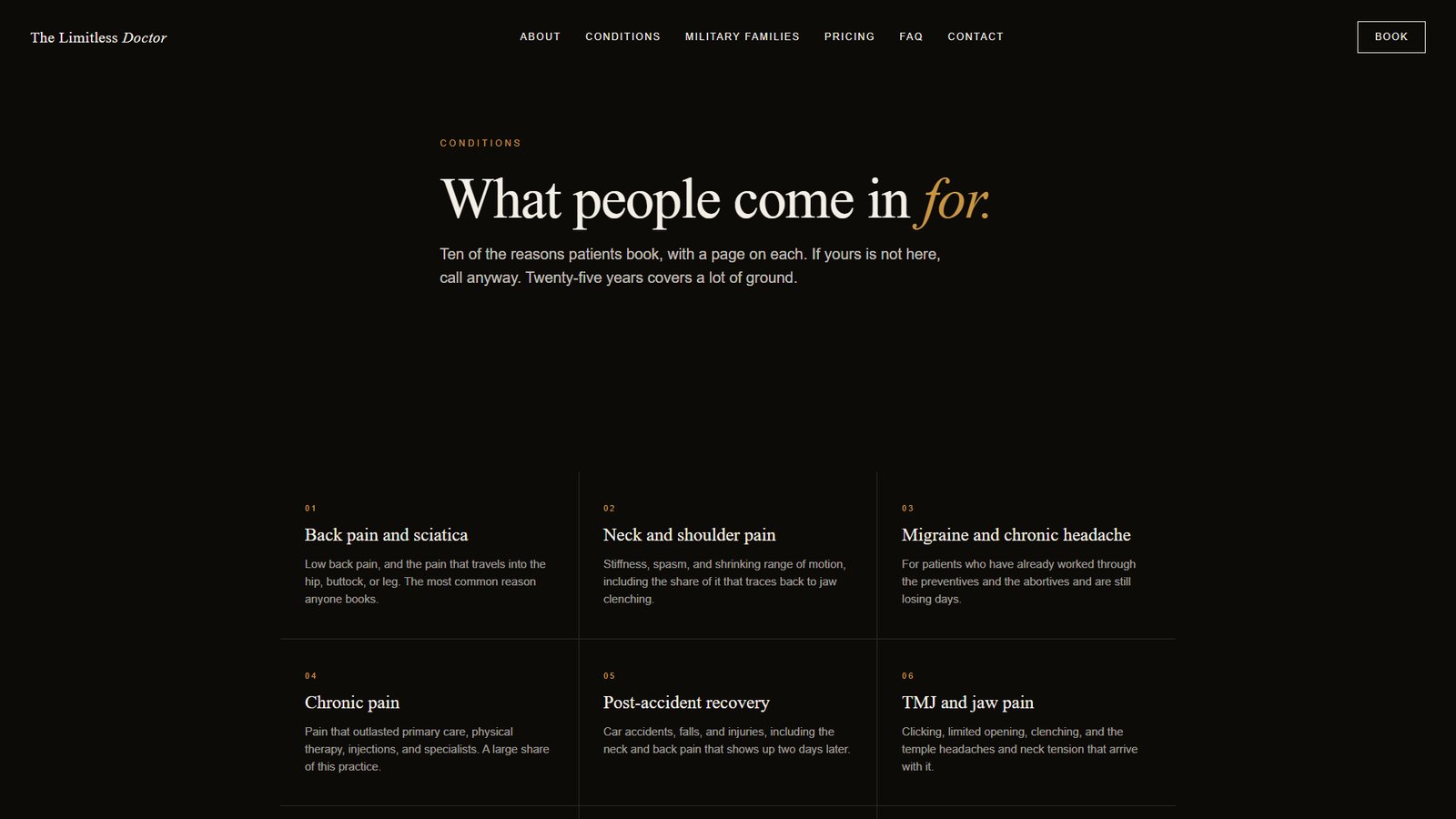 Service pages